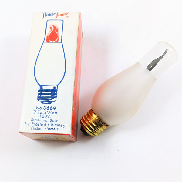 3W Frosted Chimney Flicker Flame Bulb My Lamp Parts