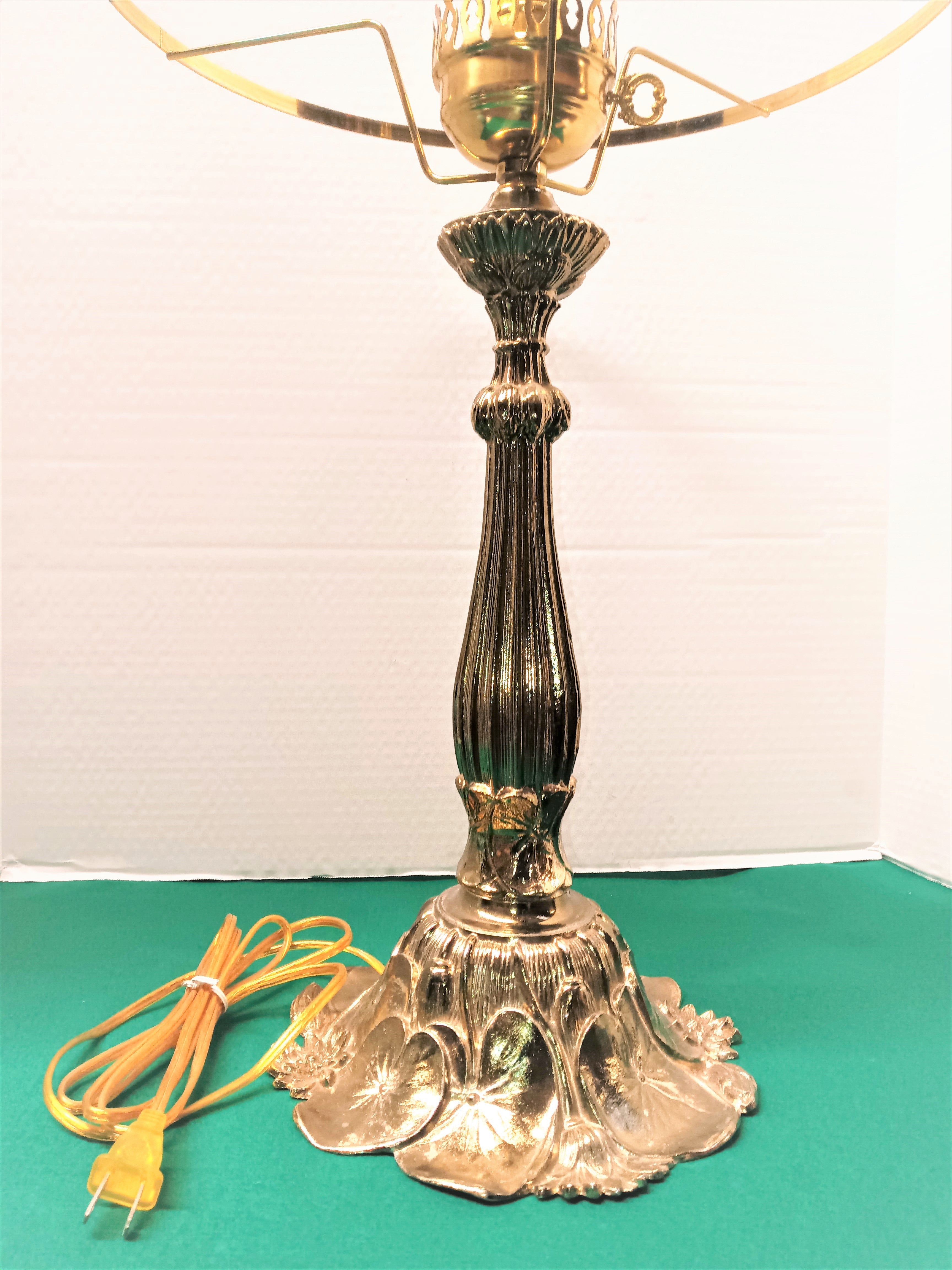 French Gold Lamp 19-3/8" ht.