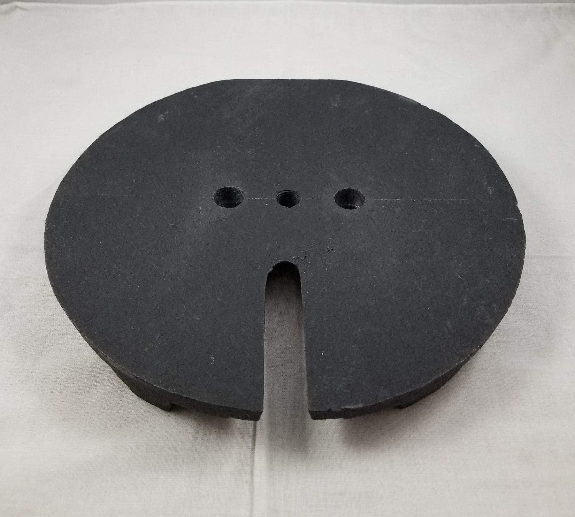 9-1/2" Cast Iron Lamp "Loaders" Weight *SPECIAL*  specify hole distance in notes when ordering