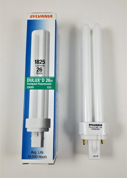Sylvania Dulux D 26w Quad Tube Fluorescent Bulb – My Lamp Parts