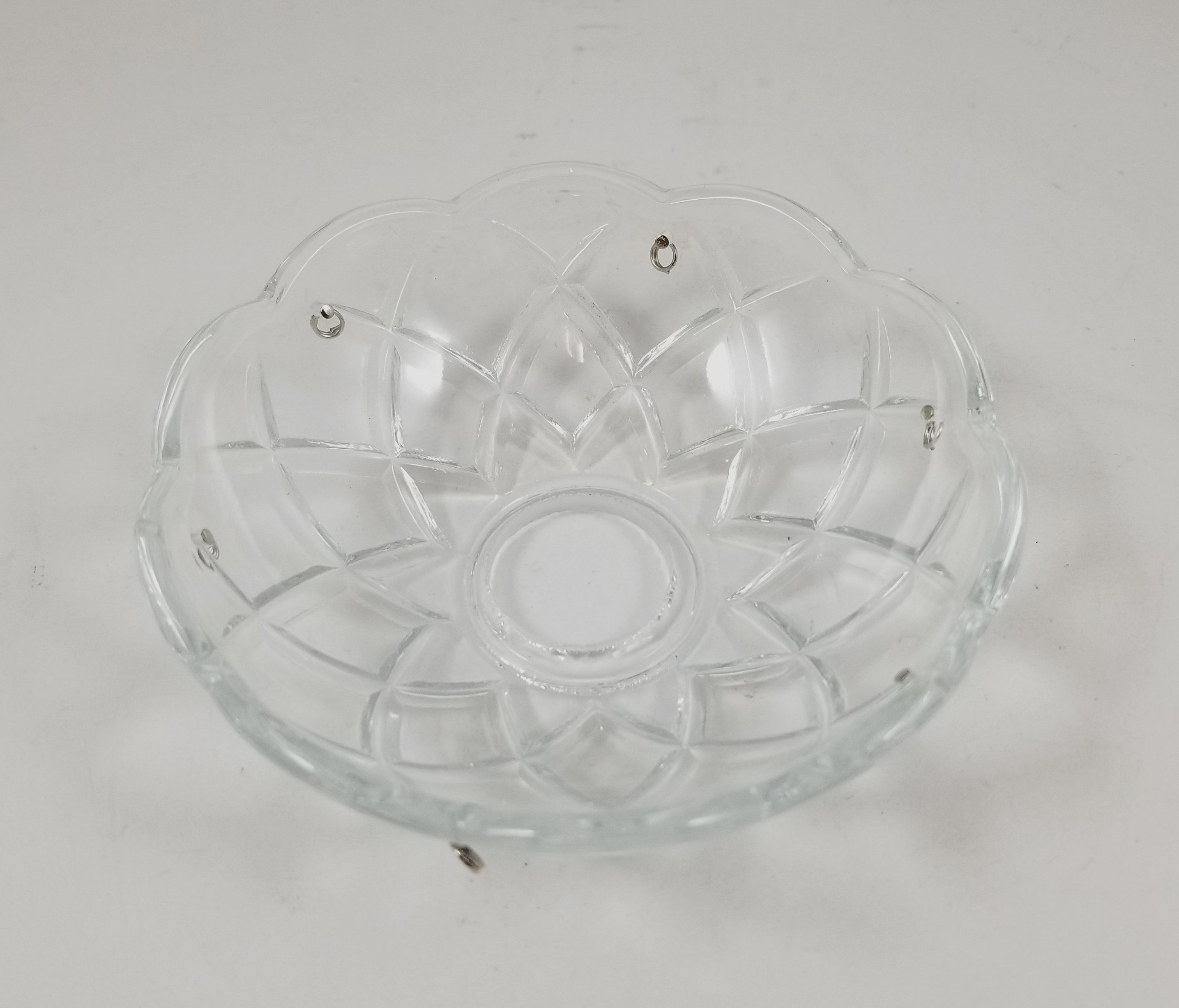 Bobesche - 4" Diameter - 6 Pins - 7/8" Hole