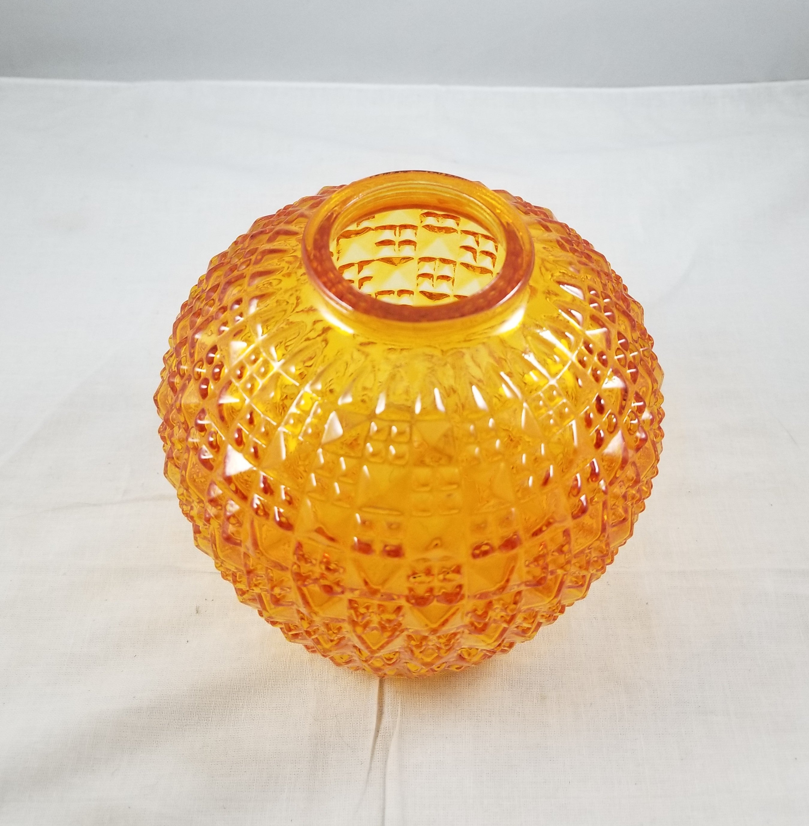 5-1/4" Orange Glass Shade - 2-1/8" fitter