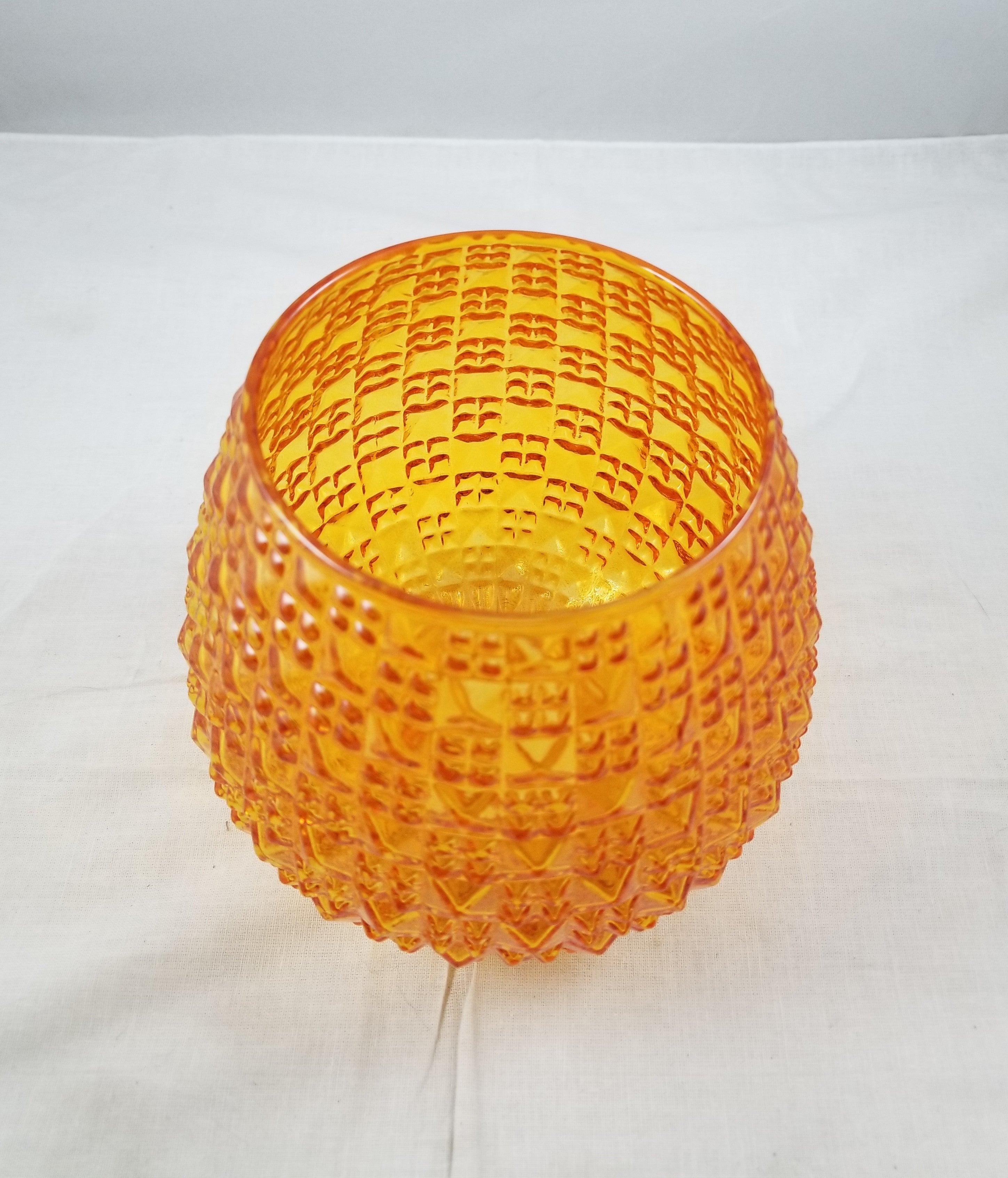5-1/4" Orange Glass Shade - 2-1/8" fitter