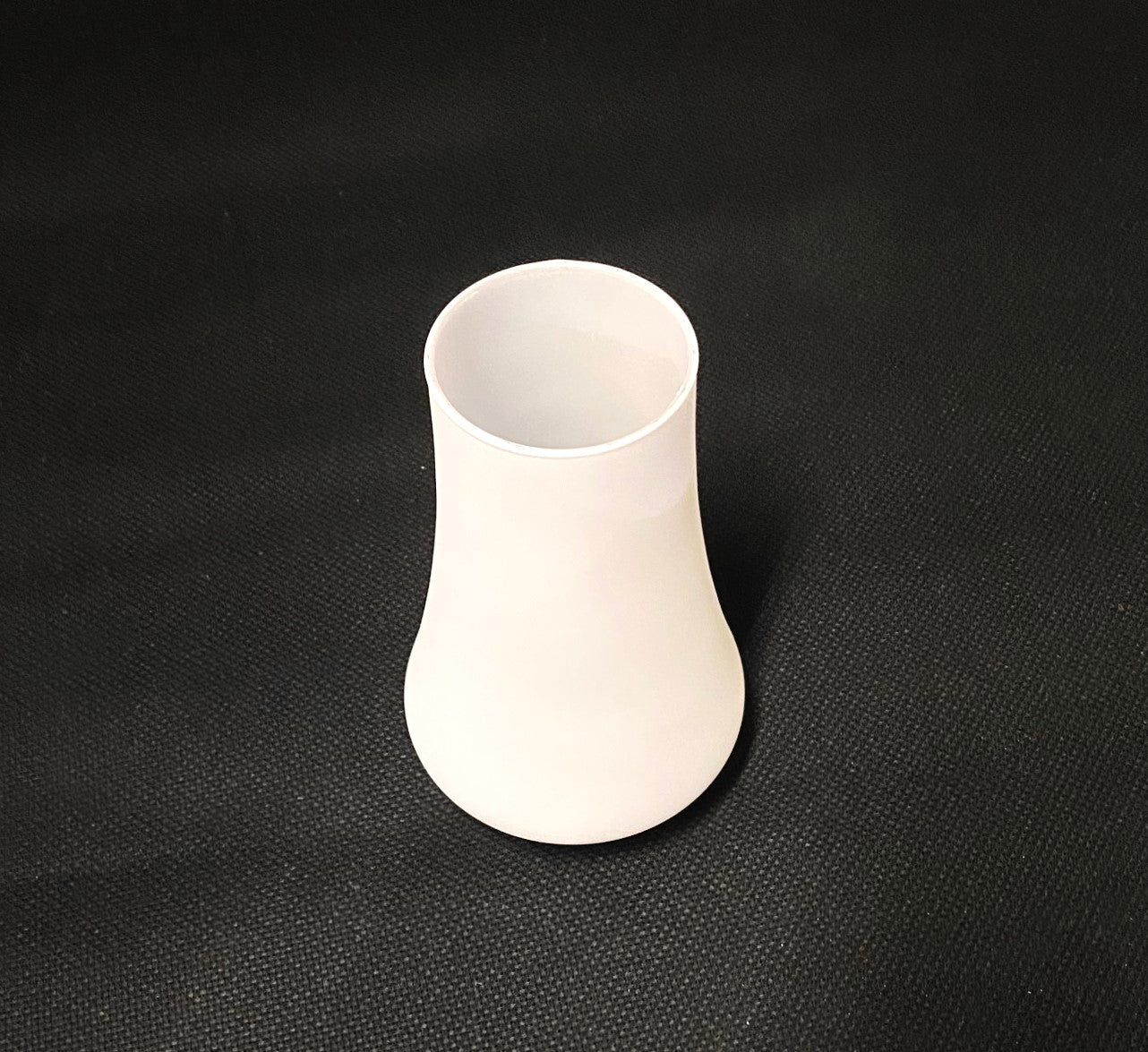 White Scandia Shade Glass Chimney - Height: 6-3/4", Fitter - 2", Bulge: 4"