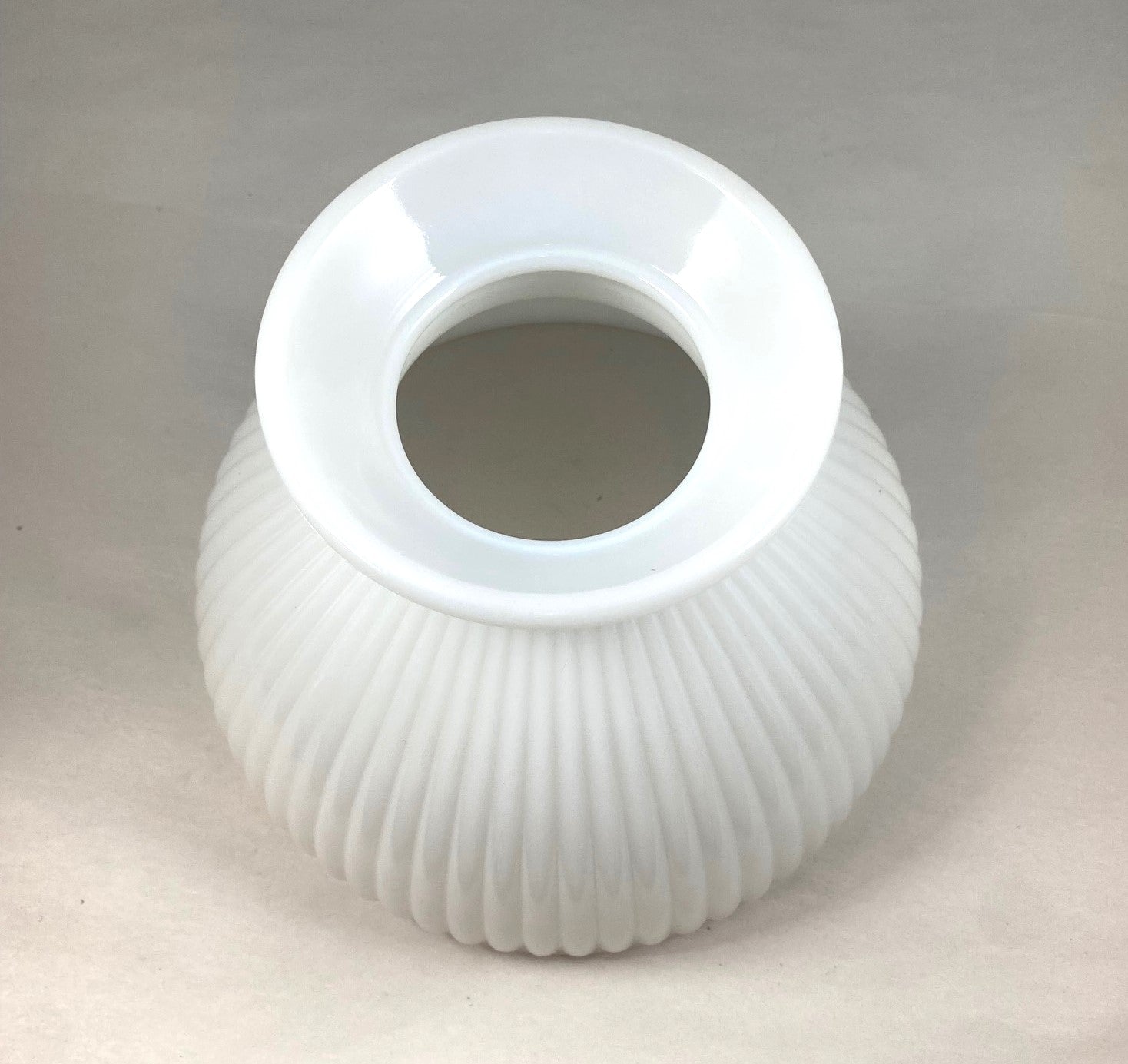 Opal Ribbed Student Shade with a 8" Fitter (ONLY 1 LEFT)