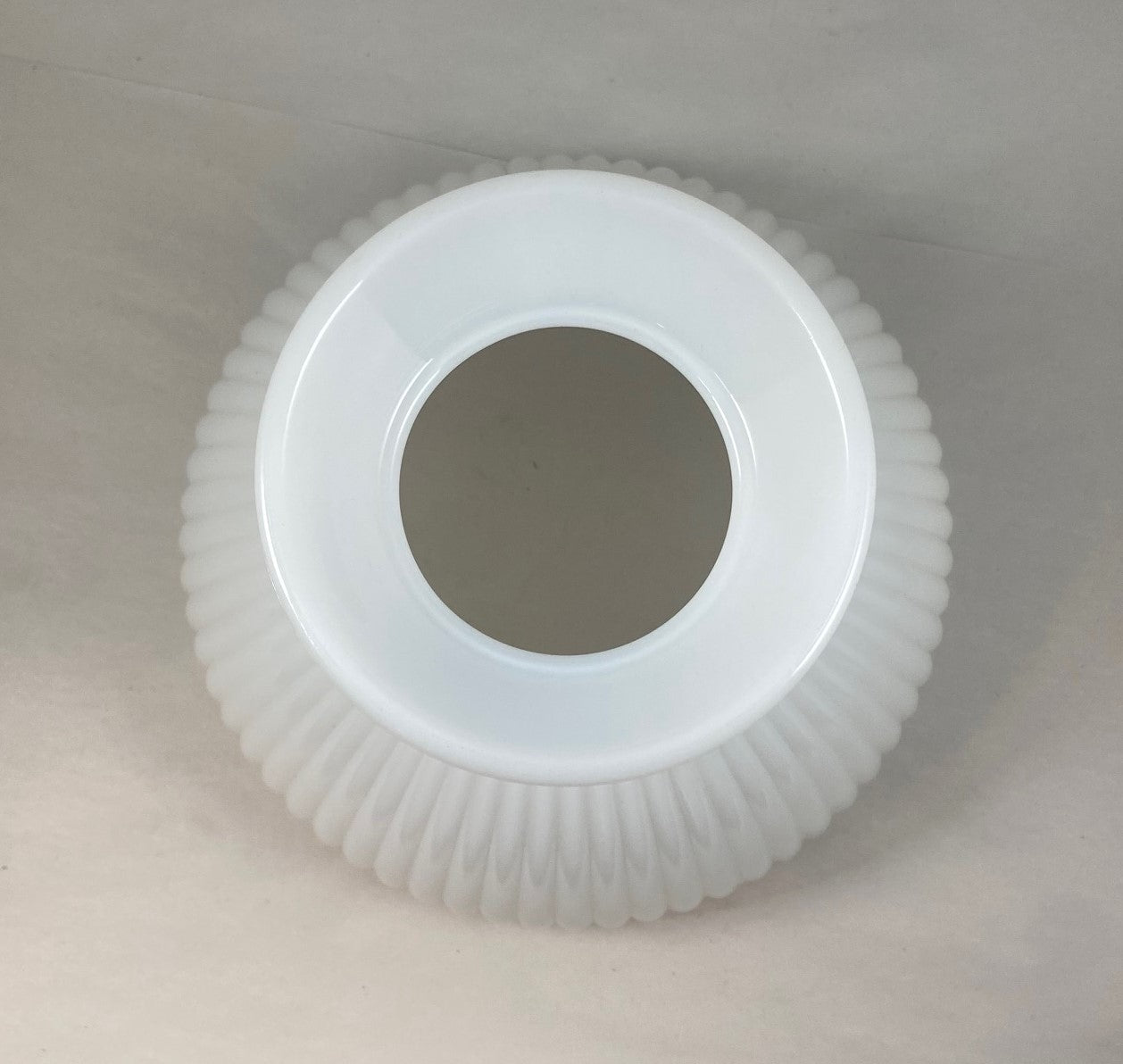 Opal Ribbed Student Shade with a 8" Fitter (ONLY 1 LEFT)