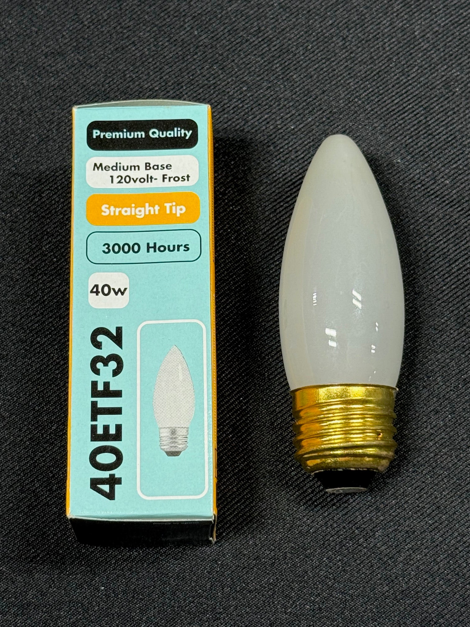 40W Edison Base Torpedo Inside Frosted (white)