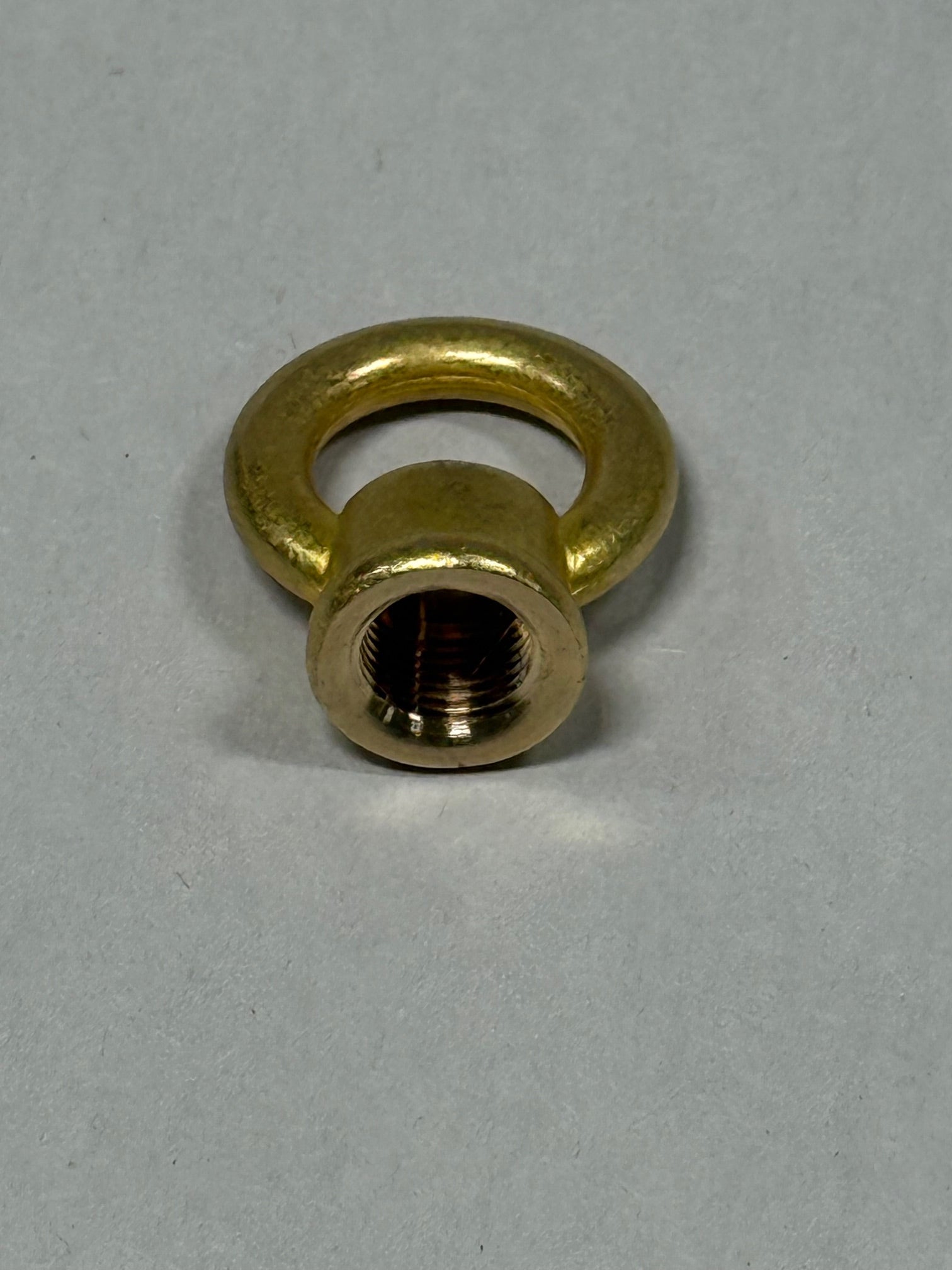Solid Brass Unfinished  Loop with no Wireway and 1/8 IP F Threading
