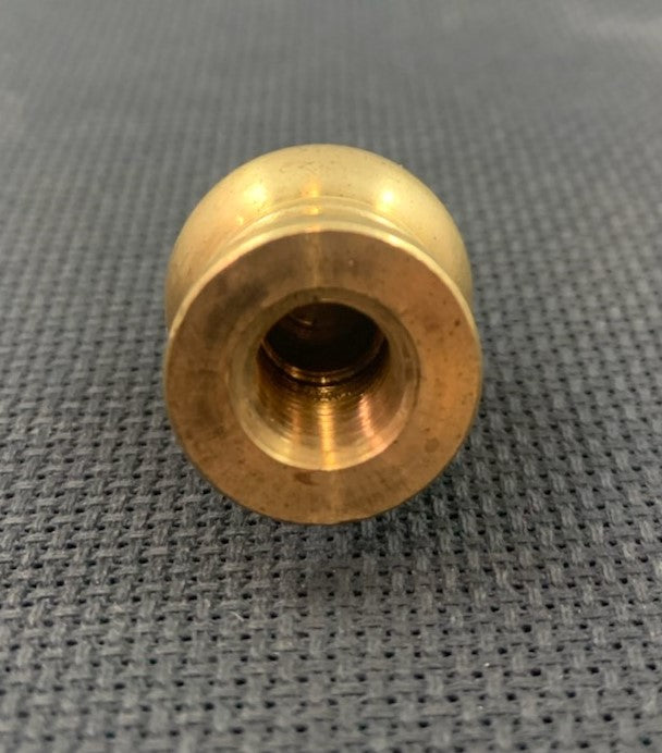Large Pyramid Knob Tapped 1/8 IPS Unfinished Brass