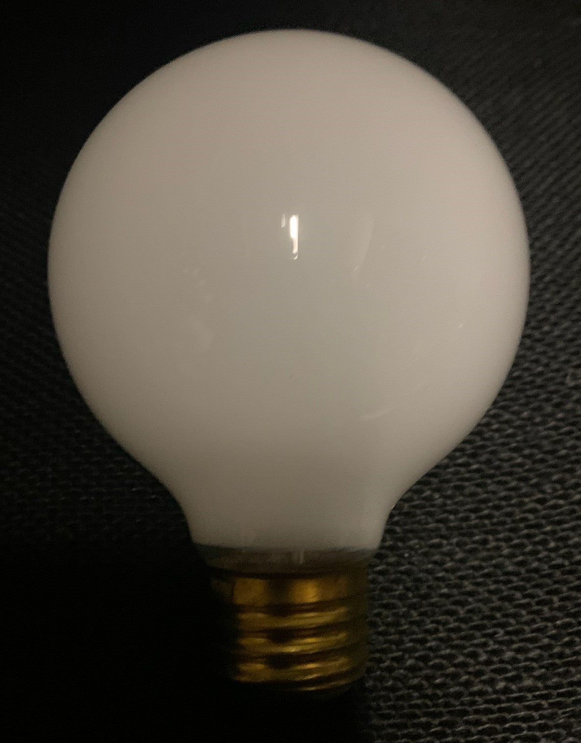 25W Medium Base White Globe bulb