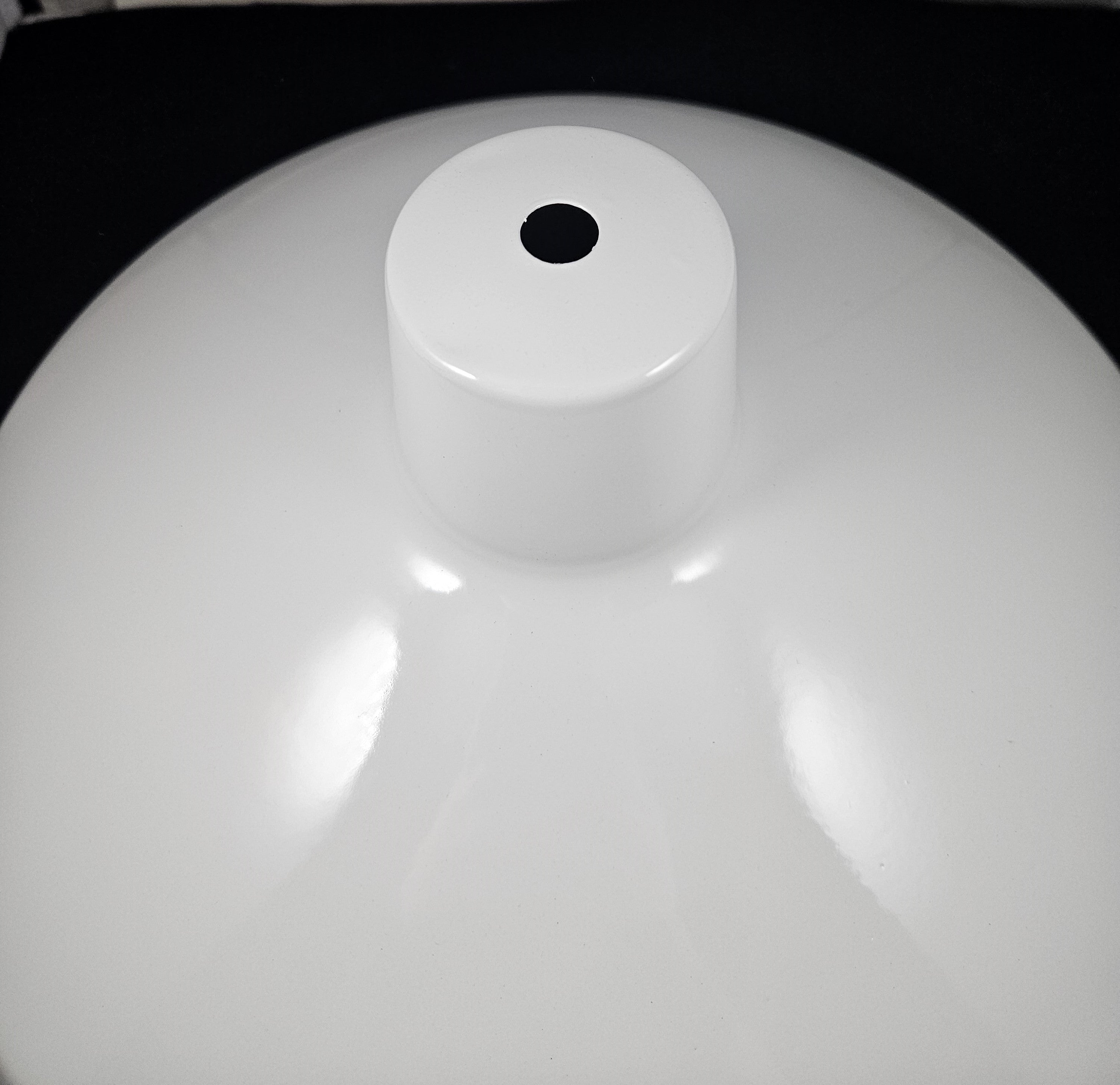 16" Metal Industrial White Shade