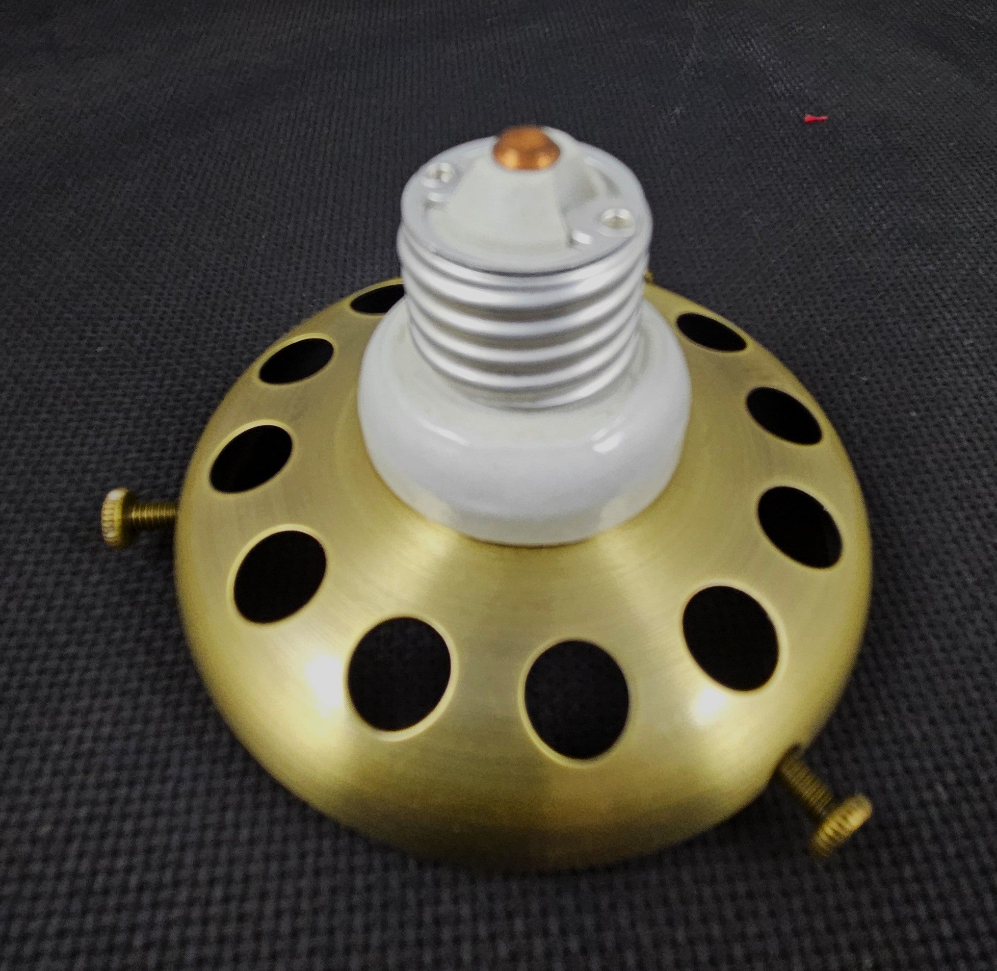 Antique Brass Plated Holder/Converter 3-1/4" fitter
