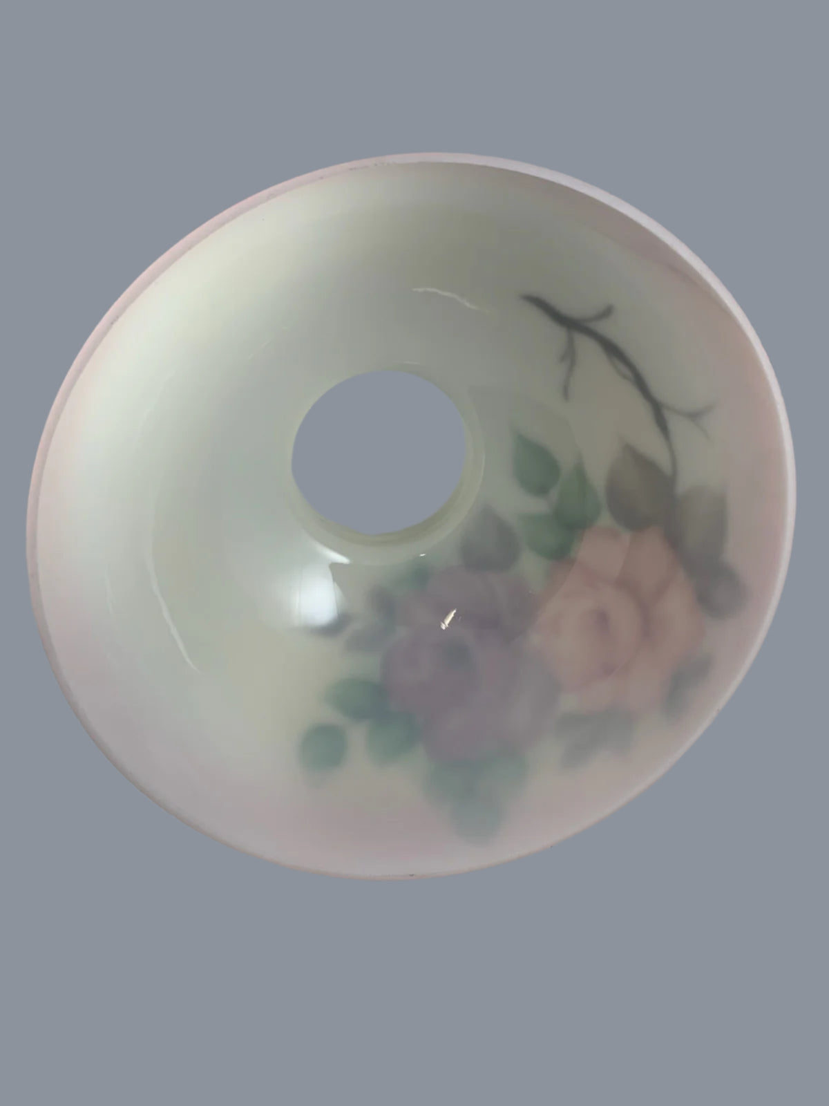 Yellow Tinted crimp top Student Shade w/ pink & berry color, Rose Design