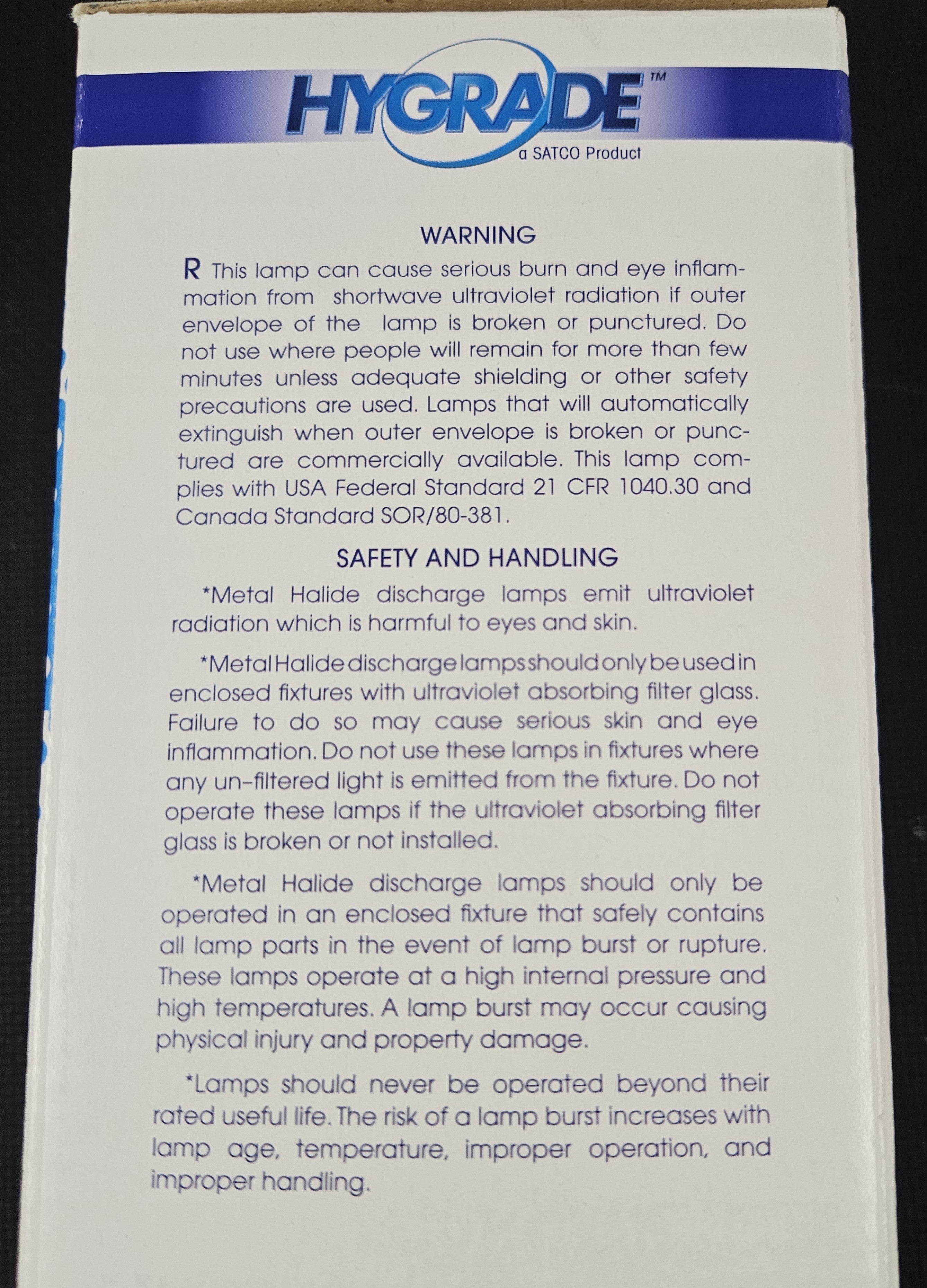 Metal Halide Bulb *LIMITED QUANTITY*