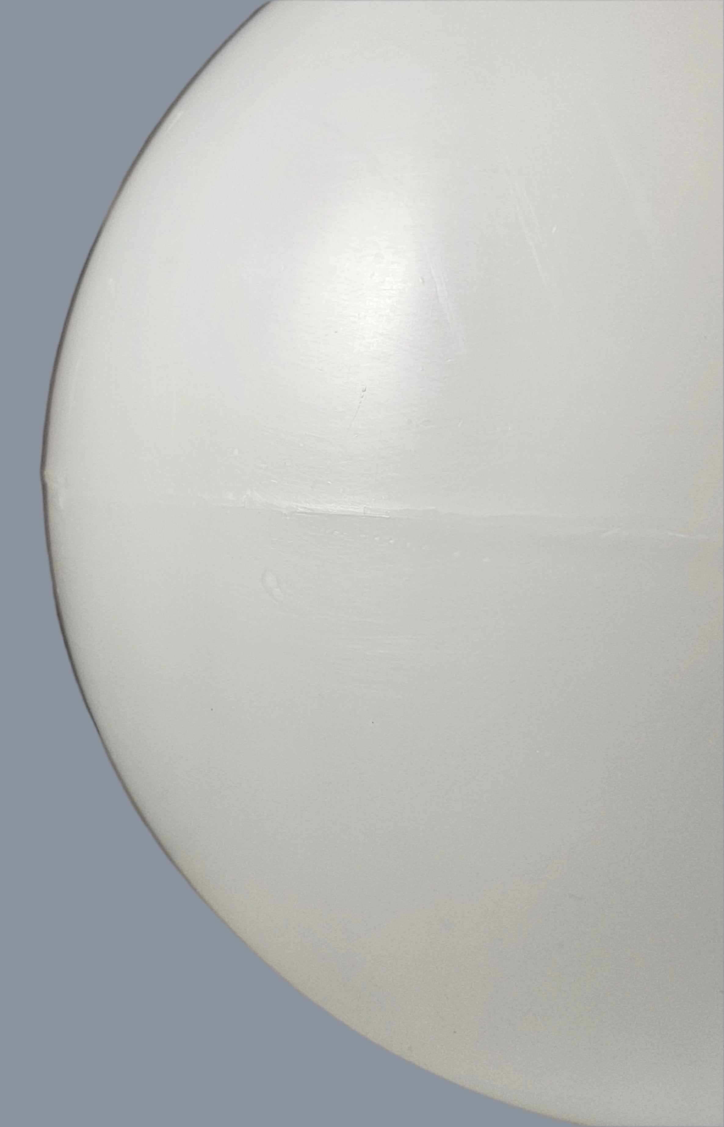 10" Neckless Plastic Globe w/ 4" opening (see more description & pictures)