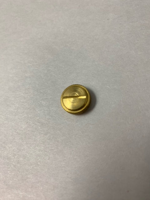 Unfinished Slotted Brass Cap Tapped 1/8 IPS