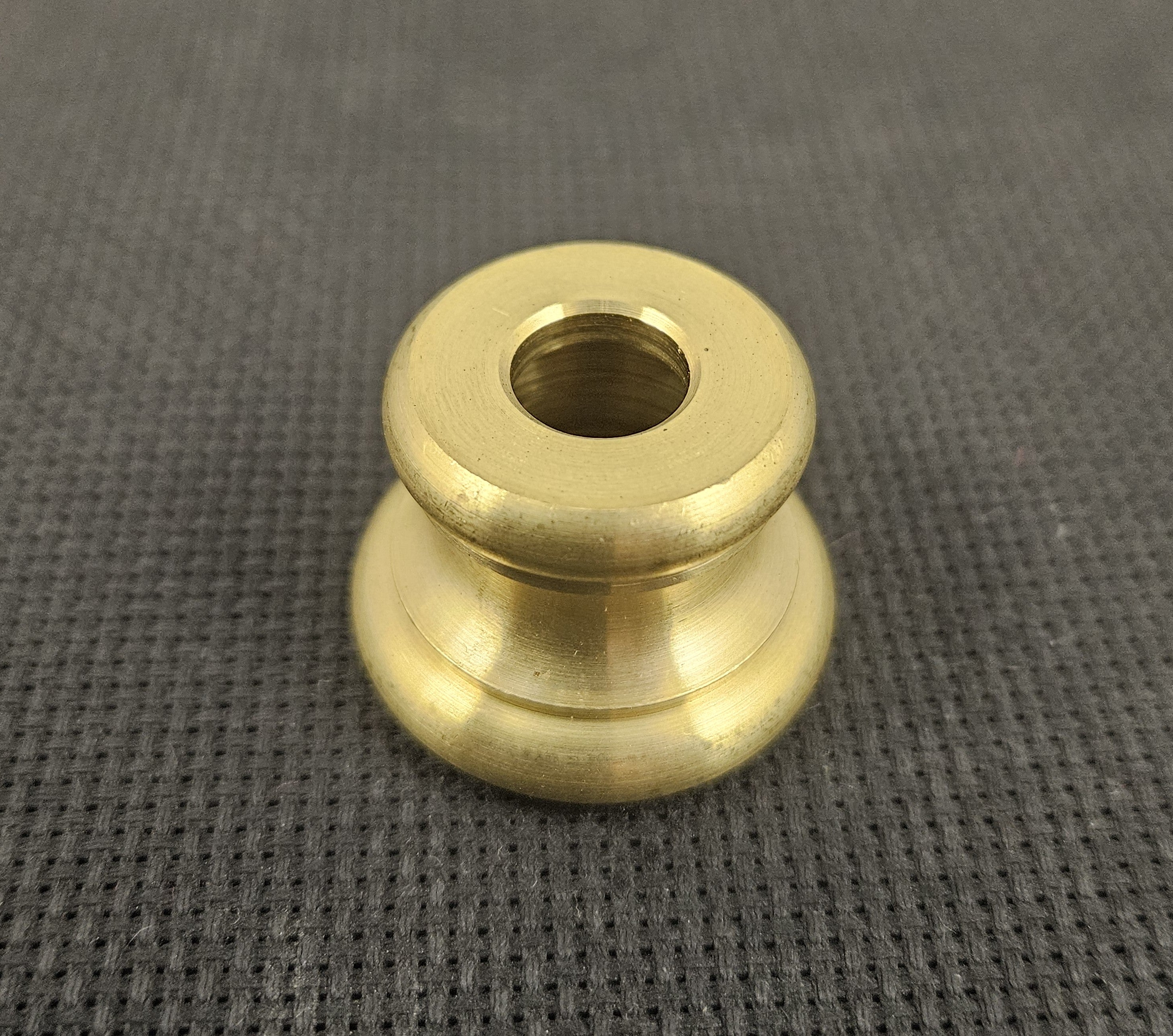 7/8" Unfinished Turned Brass Neck w/ Hollowed Out Bottom Slips 1/8 IPS