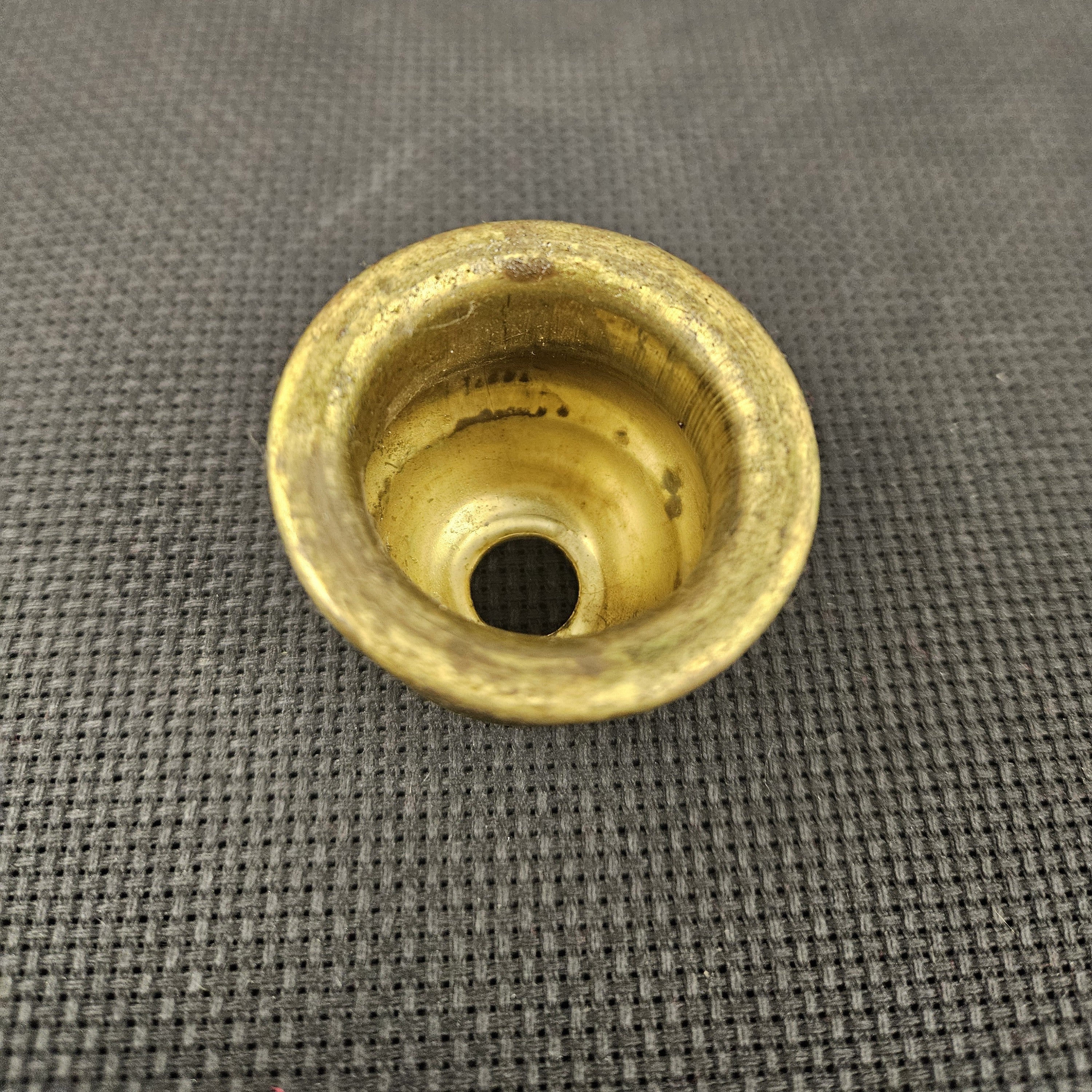 Brass Candle Cup - 1-1/2" High - 1" Diameter - Unfinished Brass