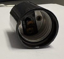 Bakelite Bottom Single Light One Piece Medium Base Turn Knob Socket