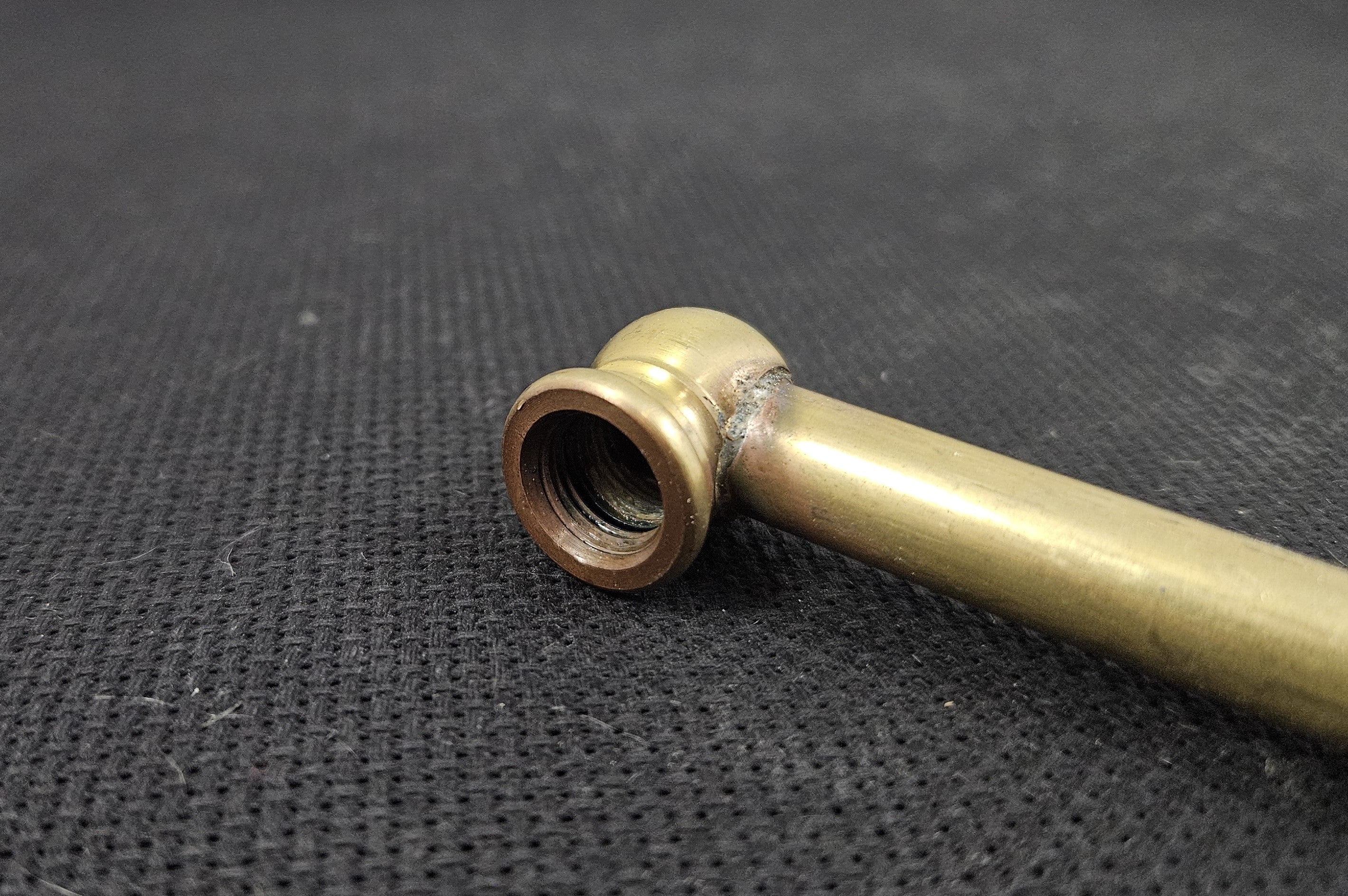Brass "J" Arm - Unfinished - 5" Long - 3-1/4" Deep