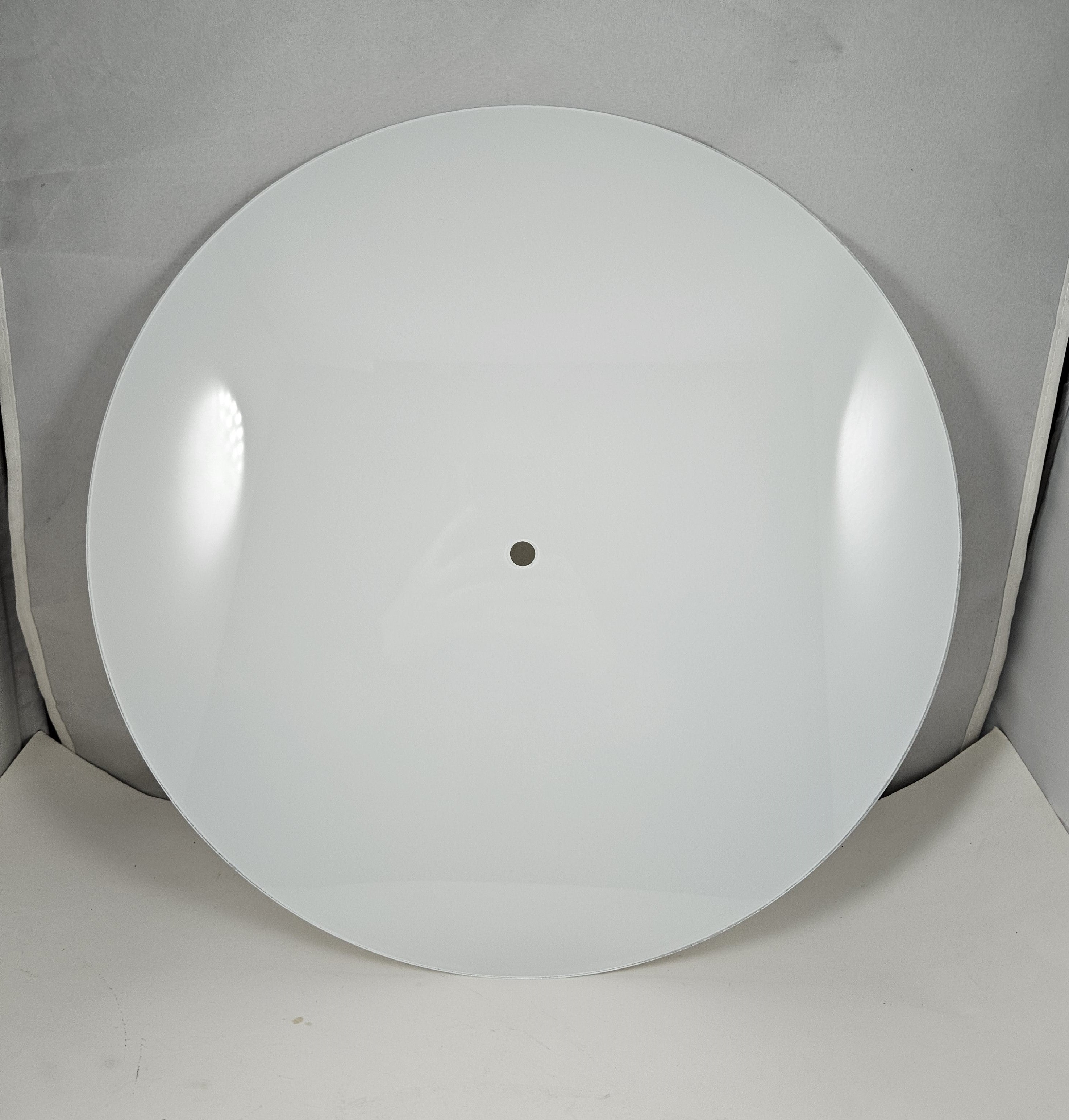15-1/4" Flat White Iced Glass Diffuser