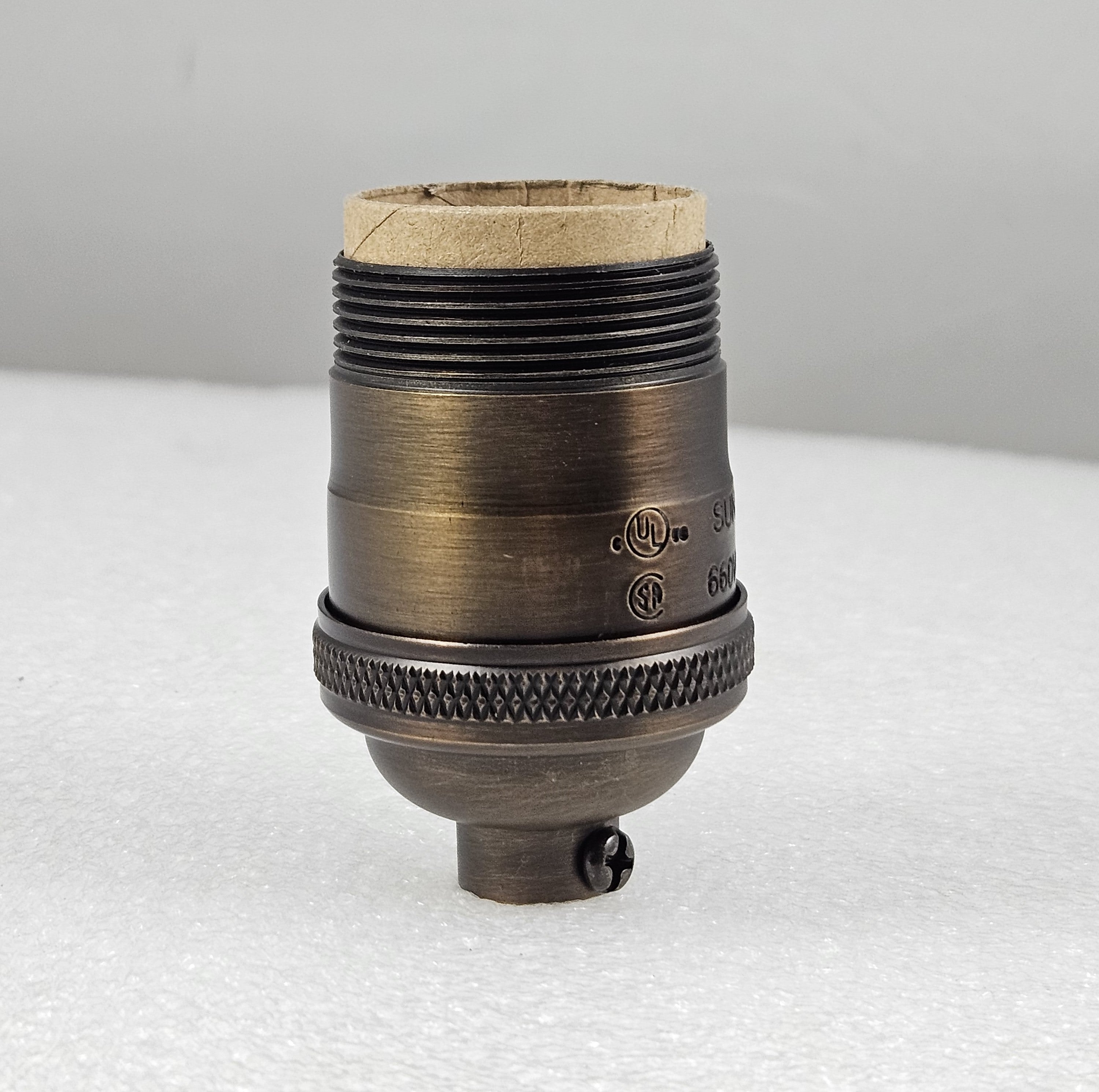 Uno Threaded Keyless Cast Antique Brass Socket – My Lamp Parts