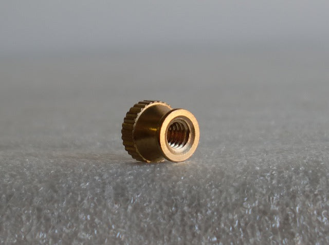 Unfinished Brass Knurled Turn Knob