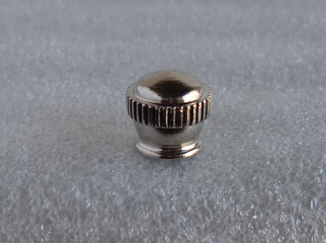 Brass, Nickel Plated, Knurled Turn Knob