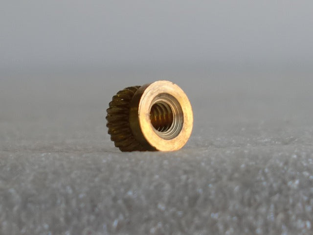 Unfinished Small Knurled Brass Knob