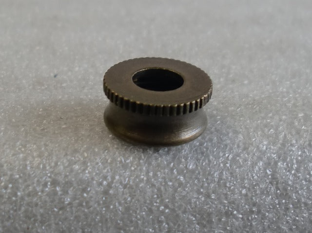 Antique Brass Large Flat Cap with 1/4" Hole