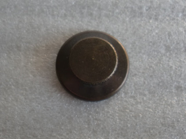 Antique Brass Flat Knurled Knob