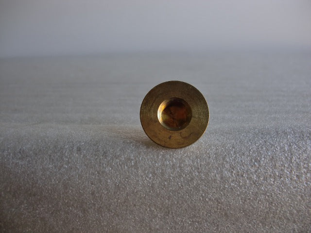 Burnished & Lacquered Brass Flat Knurled Knob