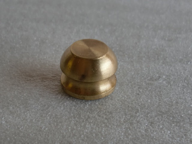 Unfinished Brass Mushroom Knob