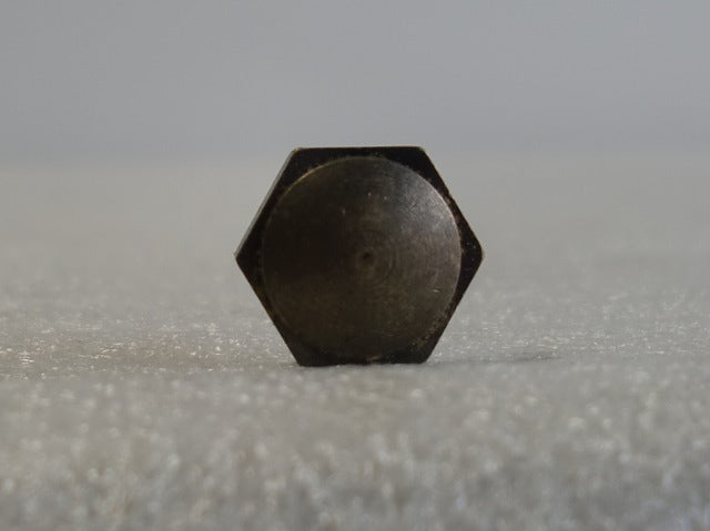 Antique Brass Shallow Hexagon Cap Tapped 1/8 IPS
