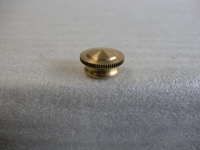 Unfinished Knurled Brass Cap tapped 1/8 IPS
