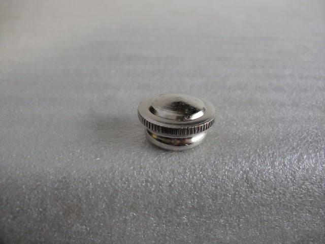 Brass, Nickel Plated Knurled Cap Tapped 1/4 IPS