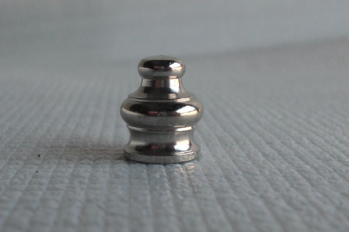 Finial - Brass, Nickel Plated - Tapped 1/8 IPS