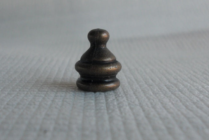 Finial - Antique Brass - Tapped 1/8 IPS (see more description)