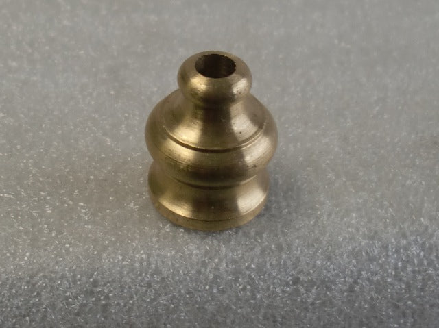Unfinished Brass Pyramid Knob w/ Hole for beaded chain