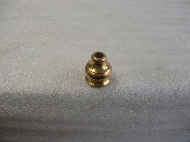 Burnished & Lacquered Pyramid Knob w/ Hole for beaded chain