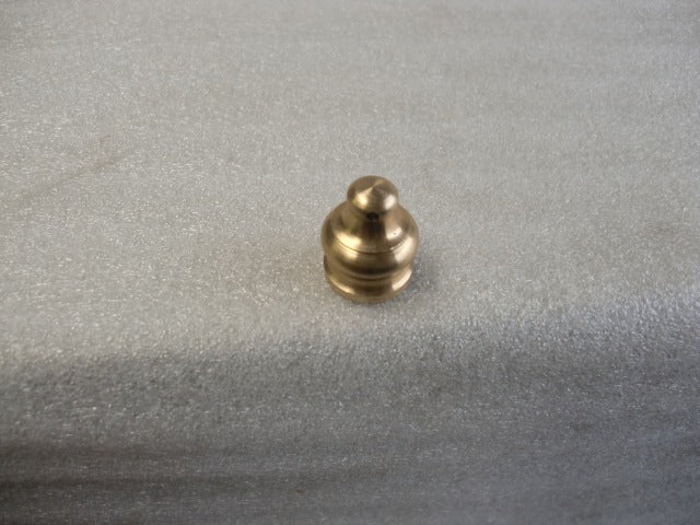 Small Brass Pyramid Knob w/ Side Holes for Crystal