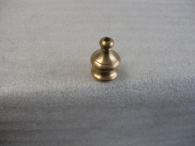 Unfinished Brass Pyramid Knob w/ Hole for beaded chain