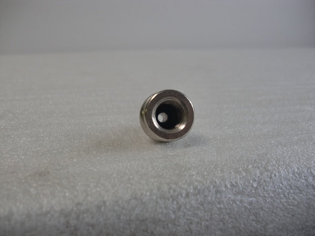 Brass, Nickel Plated Pyramid Knob w/ Hole for beaded chain