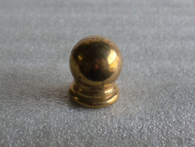 Unfinished Brass Ball Knob Tapped 1/8 IPS