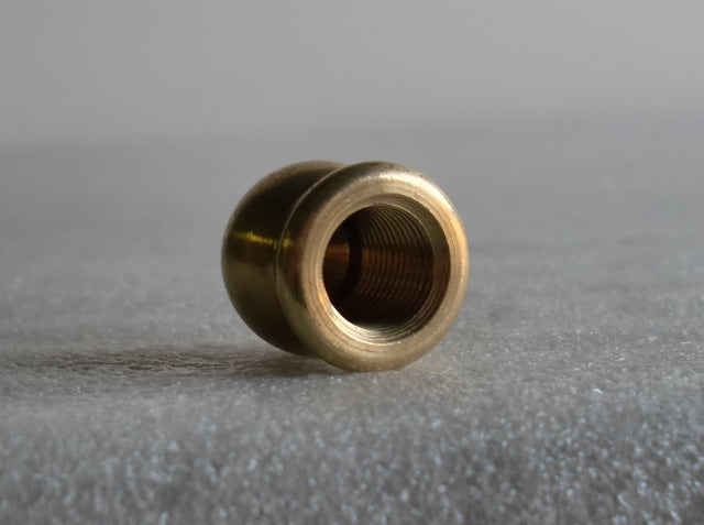 Burnished & Lacquered Brass Ball Knob Tapped 1/8 IPS