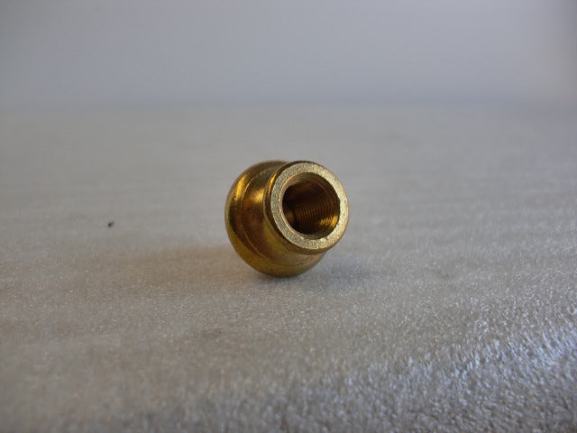 Solid Brass Burnished & Laquered Pyramid Knob Tapped 1/8 IPS