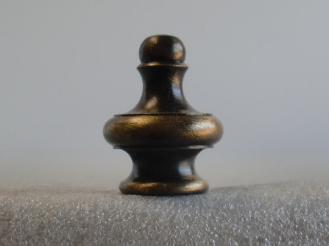 Antique Brass Pyramid Knob Tapped 1/8 IPS