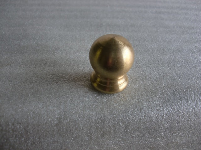 Unfinished Large Brass Knob Tapped 1/8 IPS