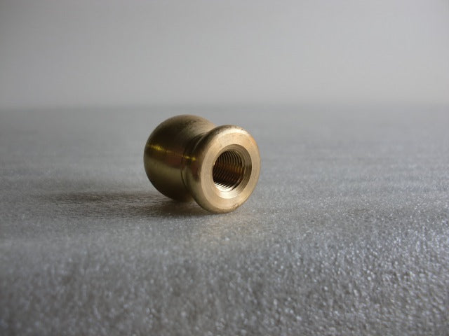 Unfinished Large Brass Knob Tapped 1/8 IPS