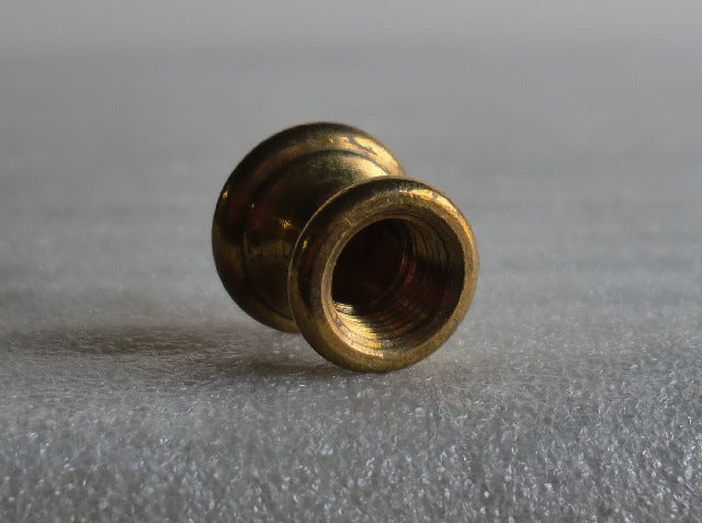 Burnished & Lacquered Brass Knob Tapped 1/8 IPS